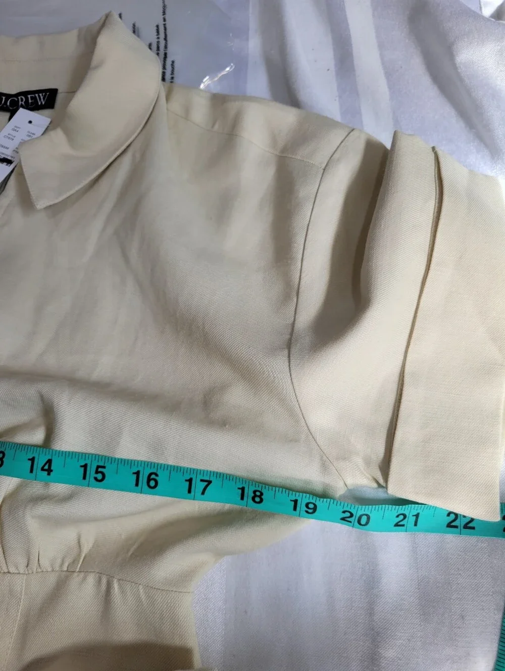 J Crew Petite zip-up shirt-dress in Gramercy linen blend CT676 Size 10 Petite